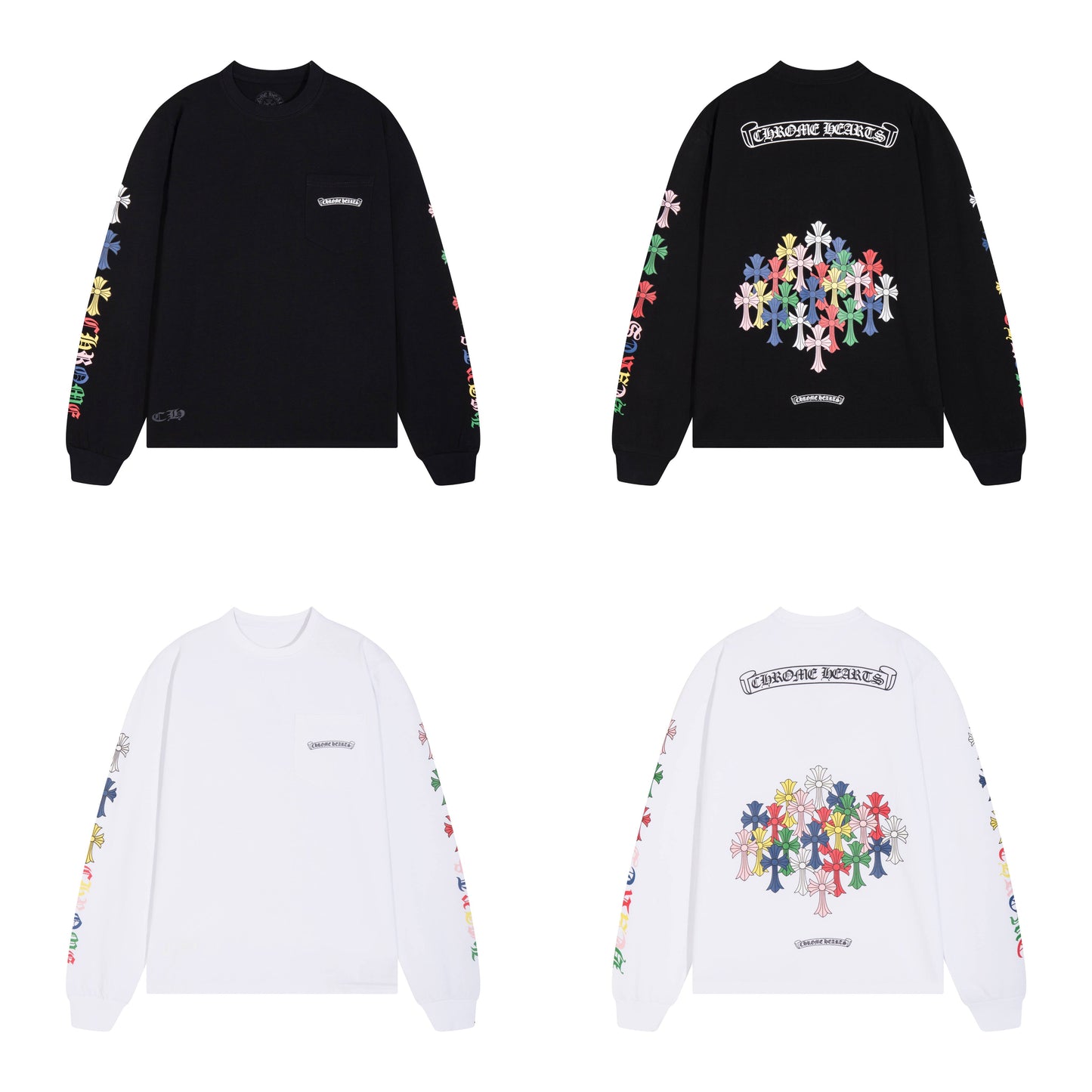 Chrome Hearts Men's Long-Sleeve T-shirtSweatshirt K8015